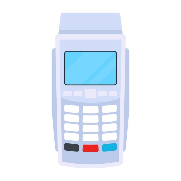 Icono de vector plano de pos