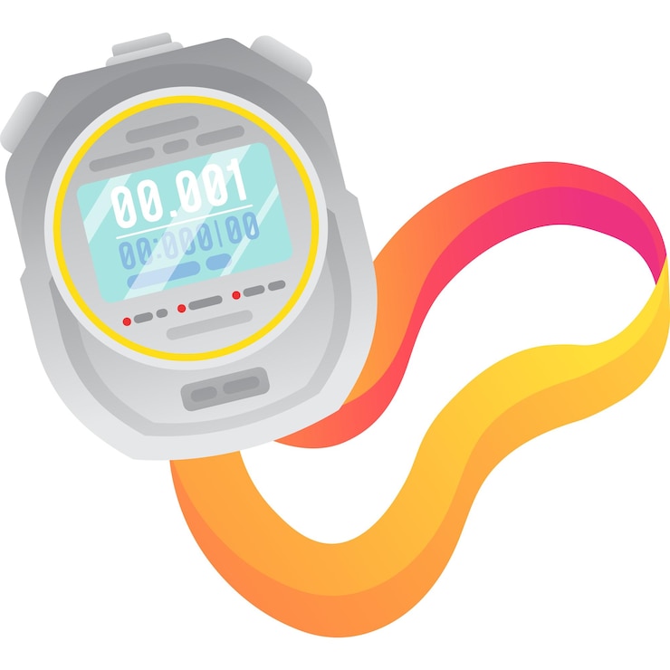 Vector icono de vector plano de temporizador de deporte electrónico aislado