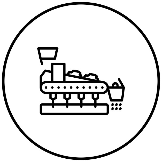 El icono del vector de la planta de sinterización se puede utilizar para el conjunto de iconos de metalurgia