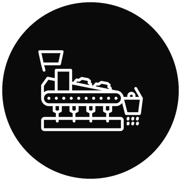 El icono del vector de la planta de sinterización se puede utilizar para el conjunto de iconos de metalurgia