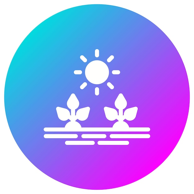 El icono del vector de plantación se puede utilizar para el conjunto de iconos de agricultura