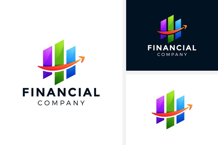 Icono de vector de plantilla de diseño de logotipo de asesores financieros modernos creativos