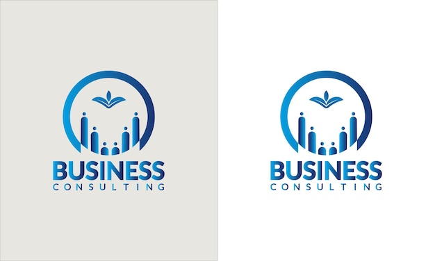 Icono de Vector de plantilla de diseño de logotipo de asesores financieros