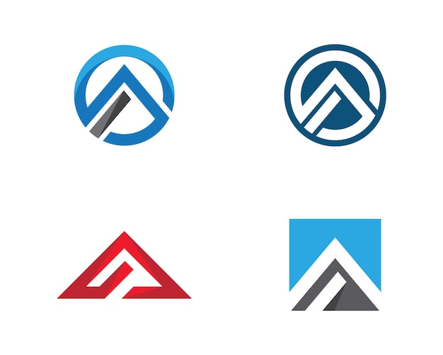 Un icono de vector de plantilla de logotipo de carta