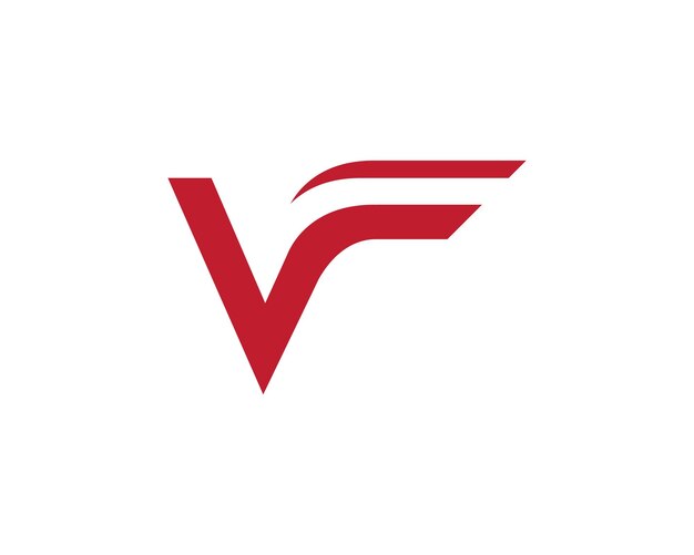 Icono de vector de la plantilla de logotipo comercial de la letra V