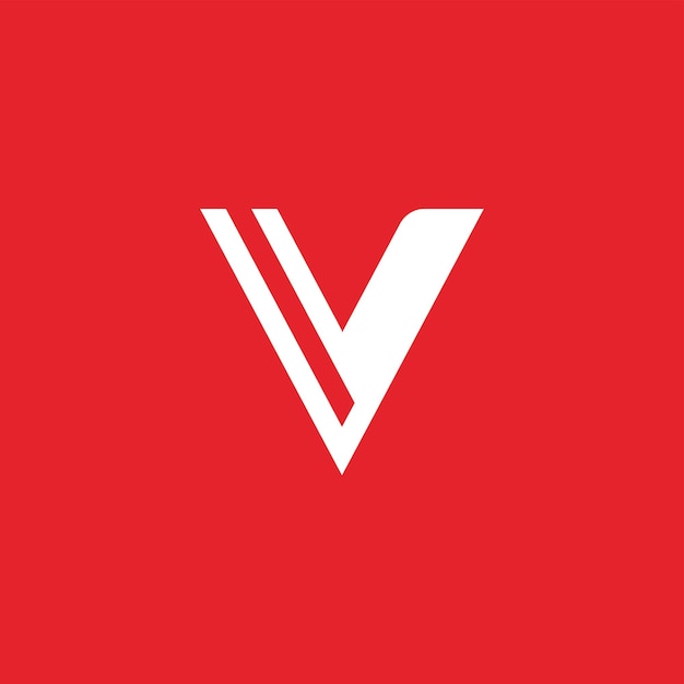 Icono de vector de la plantilla de logotipo comercial de la letra V