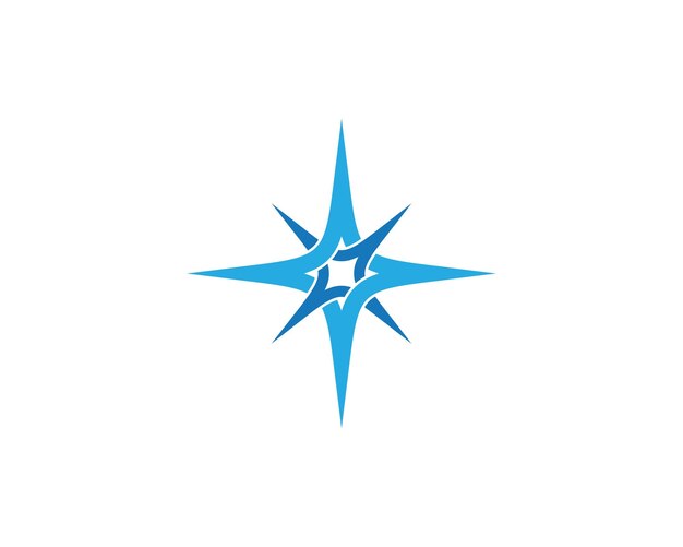 Icono de vector de plantilla de logotipo de estrella