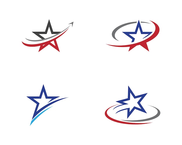 Icono de vector de plantilla de logotipo de estrella