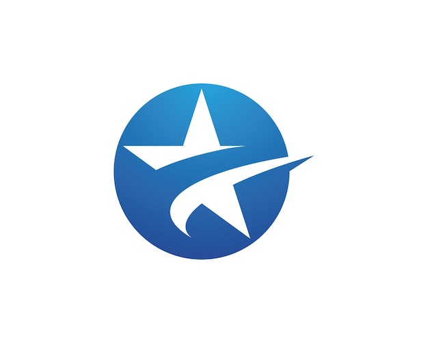 Icono de vector de plantilla de logotipo de estrella