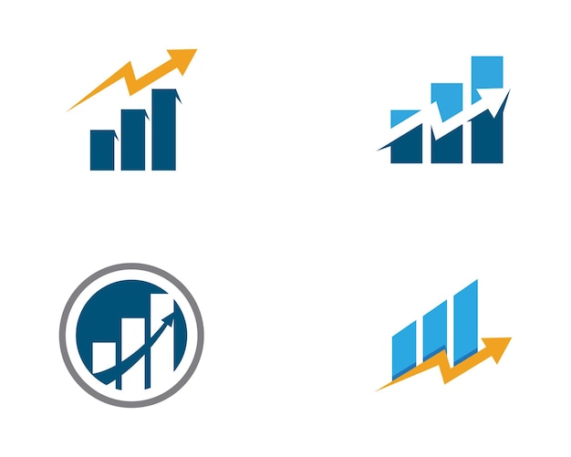 Icono de vector de plantilla de logotipo de finanzas empresariales