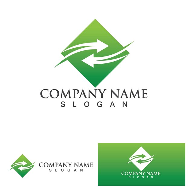 Icono de vector de plantilla de logotipo de finanzas más rápido