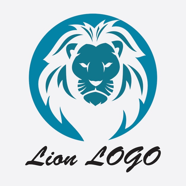 Icono de vector de plantilla de logotipo de León