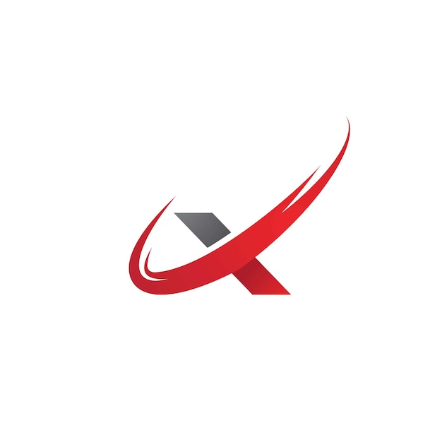 Icono de vector de plantilla de logotipo de letra x