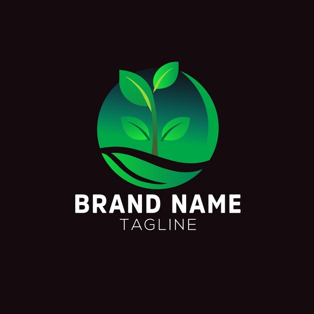 Icono de Vector de plantilla de logotipo de naturaleza