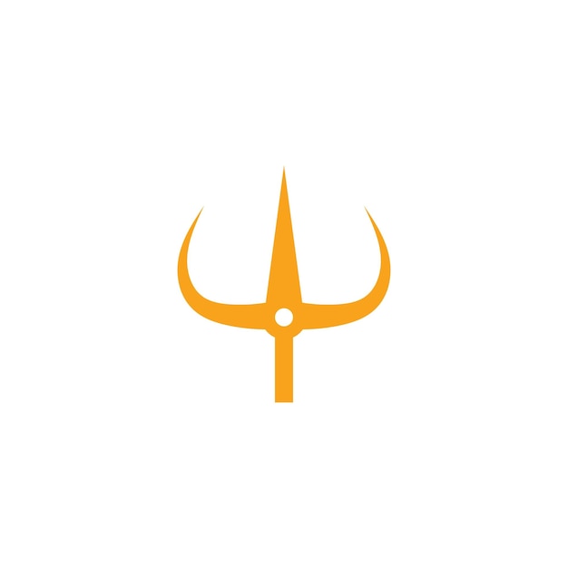 Icono de vector de plantilla de logotipo de Trident