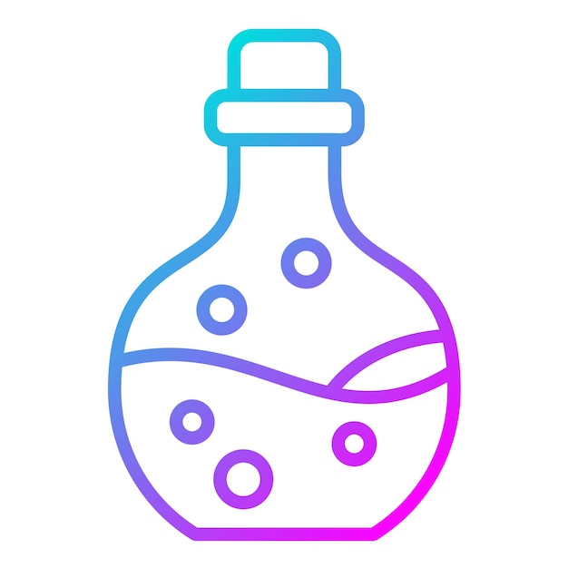 El icono del vector de la poción se puede usar para el conjunto de iconos de cuento de hadas