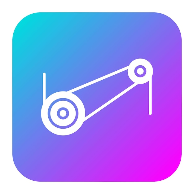 El icono del vector de la polea se puede usar para el conjunto de iconos del gimnasio