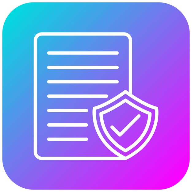 El icono del vector de la política de privacidad se puede utilizar para el conjunto de iconos de cumplimiento y regulación