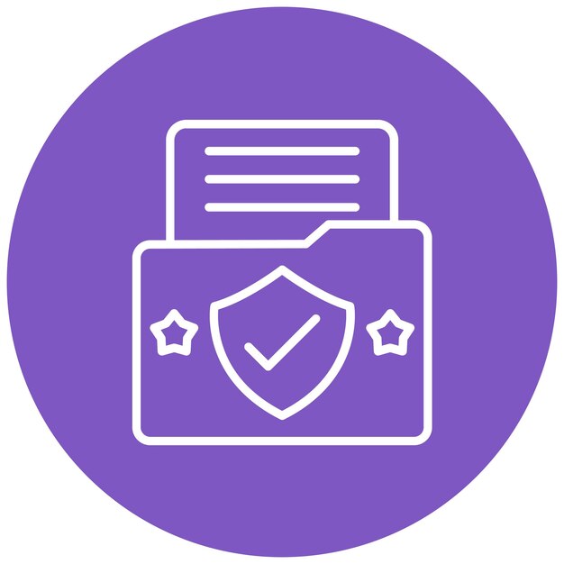 El icono del vector de política del RGPD se puede utilizar para el conjunto de iconos de cumplimiento y regulación
