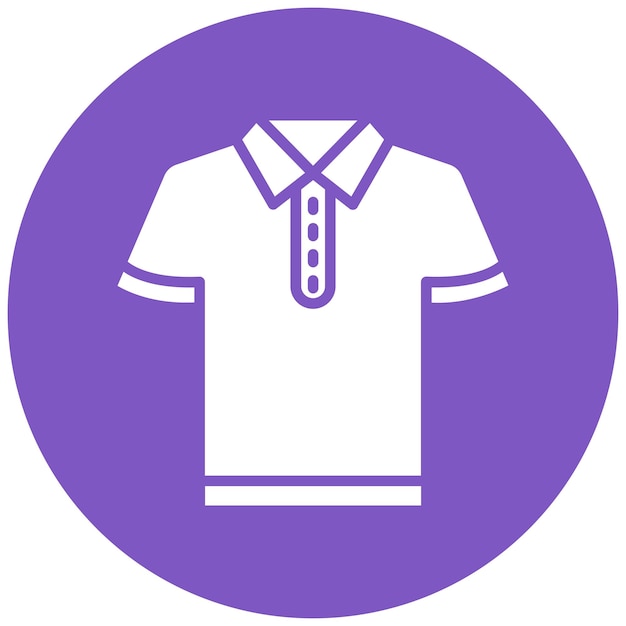 El icono del vector Polo se puede usar para el conjunto de iconos de lujo