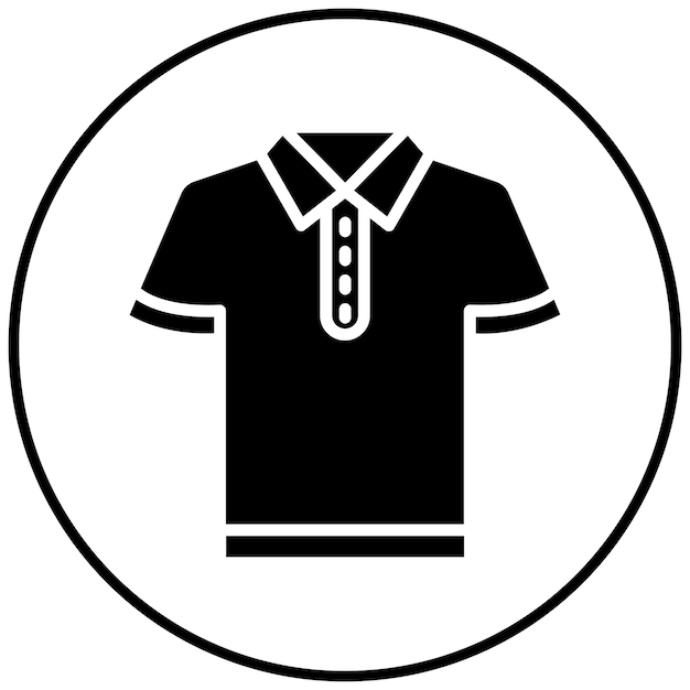 El icono del vector Polo se puede usar para el conjunto de iconos de lujo