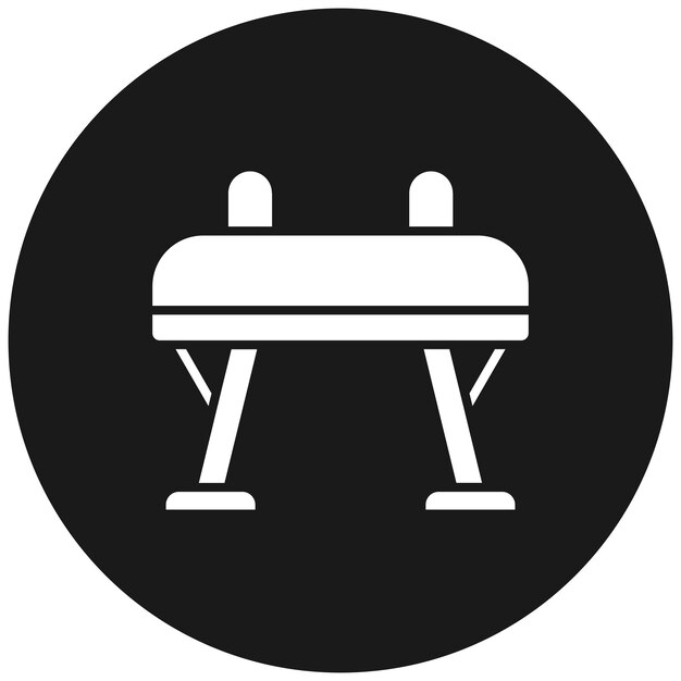 El icono del vector Pommel se puede usar para el conjunto de iconos de atletismo