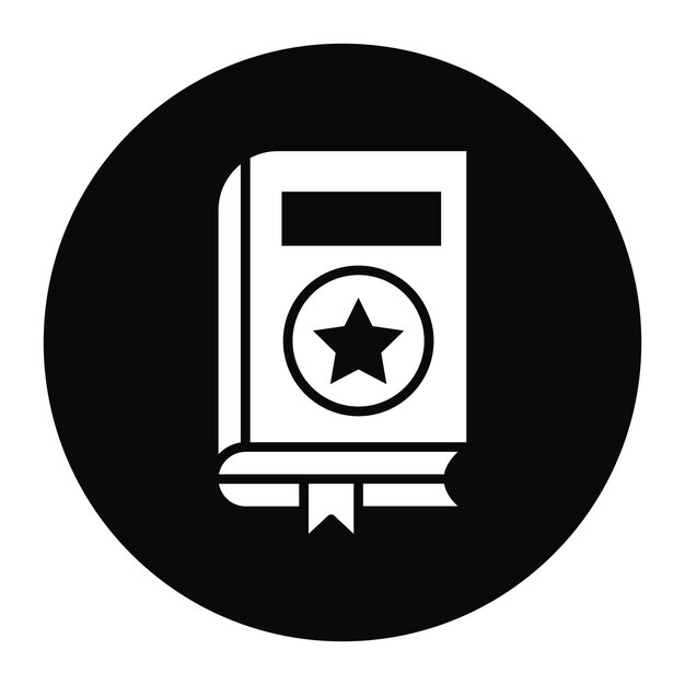 El icono del vector de la portada se puede utilizar para el conjunto de iconos de literatura