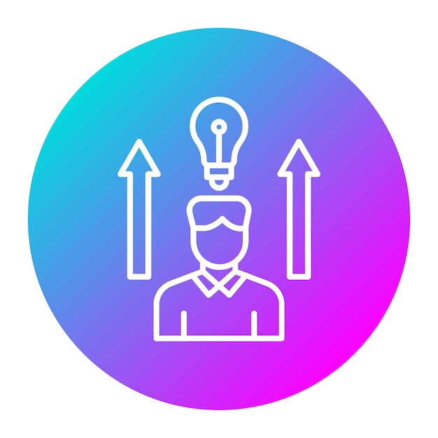 El icono de vector potencial se puede utilizar para el conjunto de iconos de educación en línea