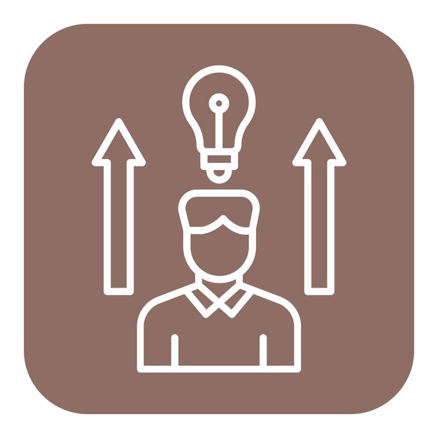 El icono de vector potencial se puede utilizar para el conjunto de iconos de educación en línea