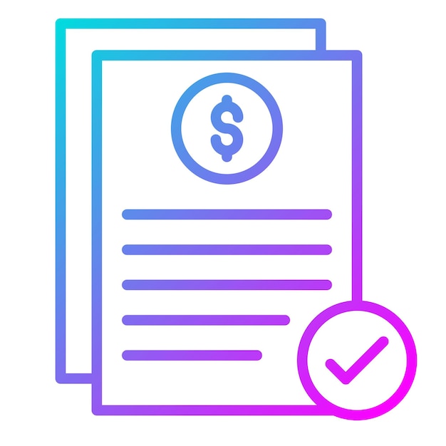 El icono del vector de precalificación del préstamo se puede utilizar para el conjunto de iconos del préstamo