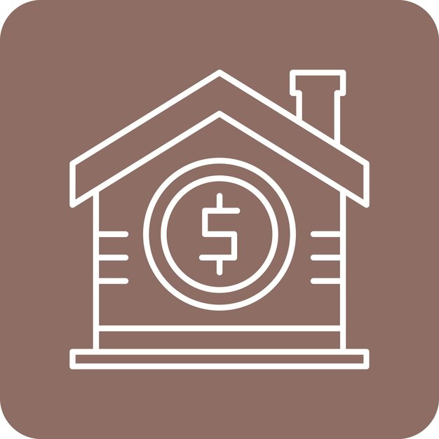 El icono del vector de precios de inicio se puede utilizar para el conjunto de iconos de banca y finanzas