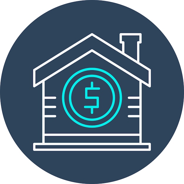 El icono del vector de precios de inicio se puede utilizar para el conjunto de iconos de banca y finanzas