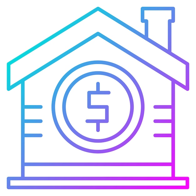 El icono del vector de precios de inicio se puede utilizar para el conjunto de iconos de banca y finanzas