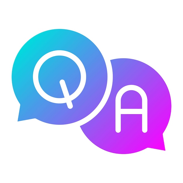 El icono del vector de preguntas se puede usar para el conjunto de iconos de vuelta a la escuela