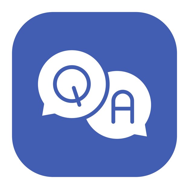 El icono del vector de preguntas se puede usar para el conjunto de iconos de vuelta a la escuela