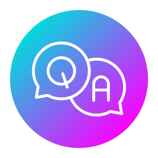 El icono del vector de preguntas se puede usar para el conjunto de iconos de vuelta a la escuela