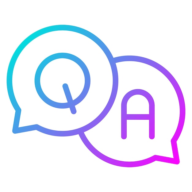 El icono del vector de preguntas se puede usar para el conjunto de iconos de vuelta a la escuela