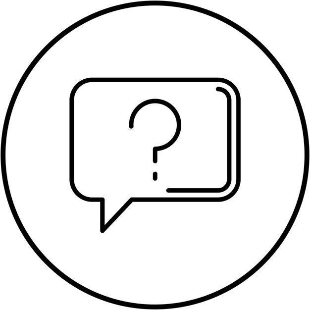 El icono del vector de preguntas se puede utilizar para el conjunto de iconos de contacto con nosotros