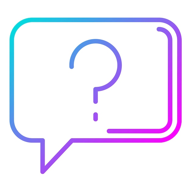 El icono del vector de preguntas se puede utilizar para el conjunto de iconos de contacto con nosotros