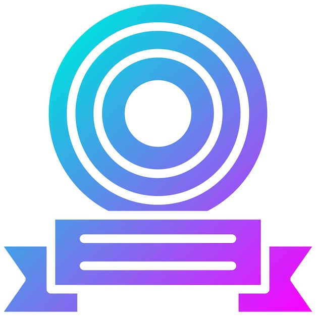 El icono del vector de premios se puede usar para el conjunto de iconos de tiro con arco