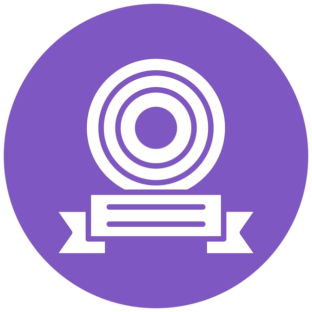 El icono del vector de premios se puede usar para el conjunto de iconos de tiro con arco