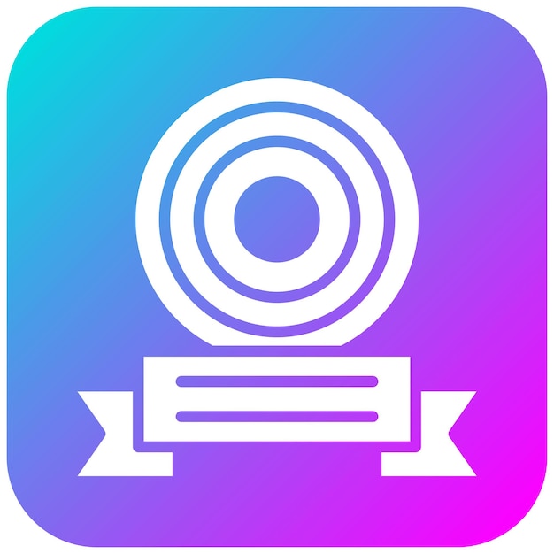 El icono del vector de premios se puede usar para el conjunto de iconos de tiro con arco