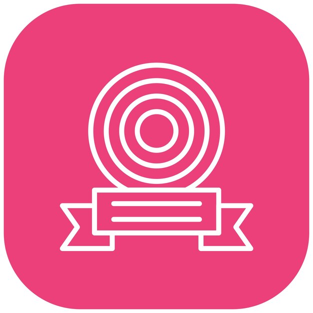 El icono del vector de premios se puede usar para el conjunto de iconos de tiro con arco