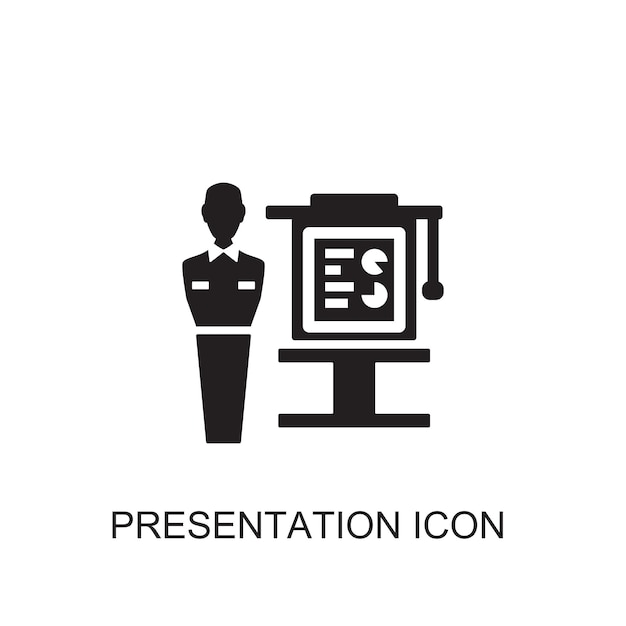 Icono del vector de la presentación