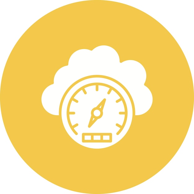 El icono del vector de presión de aire se puede usar para el conjunto de iconos del tiempo