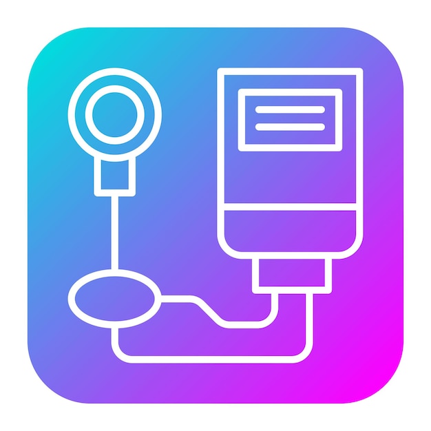 El icono del vector de la presión arterial se puede utilizar para el conjunto de iconos de control de salud