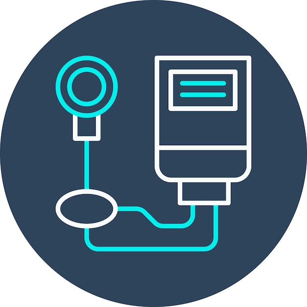 El icono del vector de la presión arterial se puede utilizar para el conjunto de iconos de control de salud