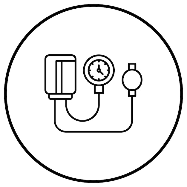 Vector el icono del vector de la presión arterial se puede utilizar para el conjunto de iconos de la farmacia