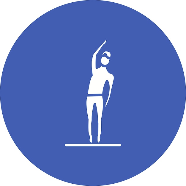 El icono del vector de presión de la rodilla se puede utilizar para el conjunto de iconos de aptitud física