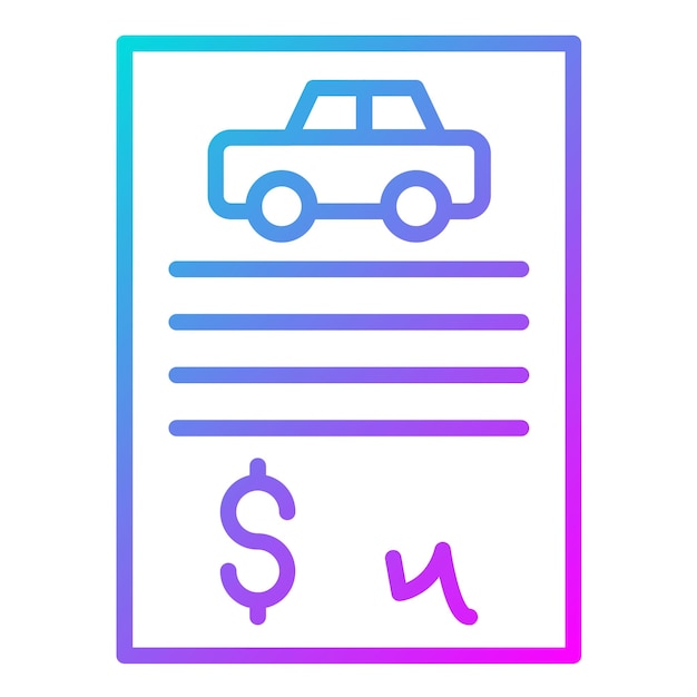 El icono del vector de préstamo automático se puede utilizar para el conjunto de iconos de préstamo